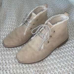 Fall Winter Suede Lace Boots